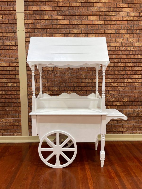 White Dessert Cart