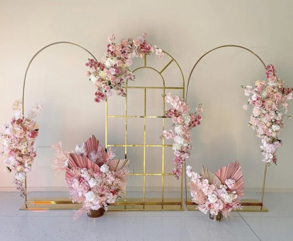 Gold French Window Arch Trio